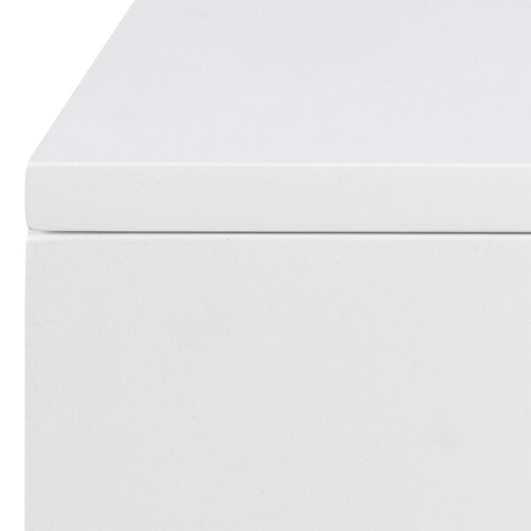 Avignon Bedside Table with 2 Drawers in White - Image 7