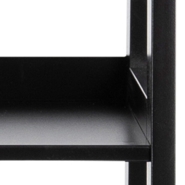 Wally Bookcase with 4 Shelves in Black - Image 8