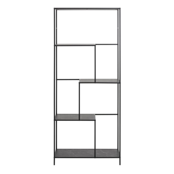 Infinity Bookcase with 4 shelves in Black - Image 3