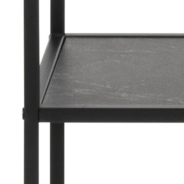 Infinity Bookcase with 4 shelves in Black - Image 7