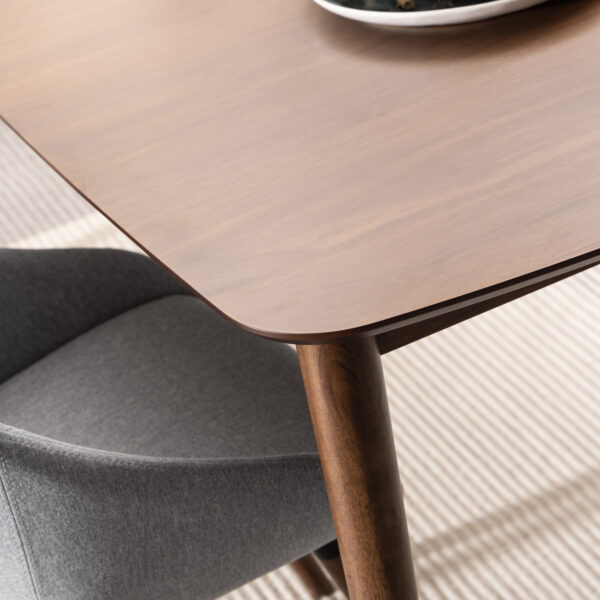 Montreux Rectangular Extending Dining Table in Walnut 180-219 cm - Image 7