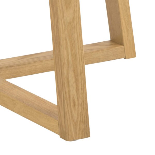 Malika Round Dining Table in Oak - Image 7