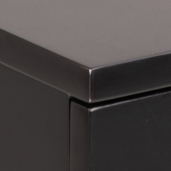 Ashlan Bedside Table in Black - Image 10