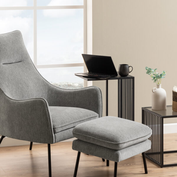Strington Tall Side Table in Black - Image 4