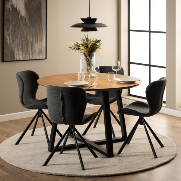 Malika Dining Table in Wild Oak - Image 4