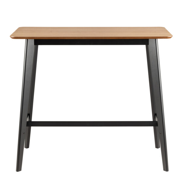 Roxby Bar Table Included 2 Roxby Bar Stool, Black and Oak - Image 3