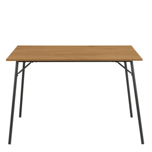 Peru Dining Table in Black and Oak Included 4 Elvira Dining Chair in Black and Oak - Image 3