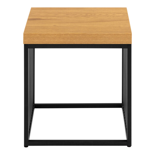 Strington Side Table in Black and Oak - Image 3