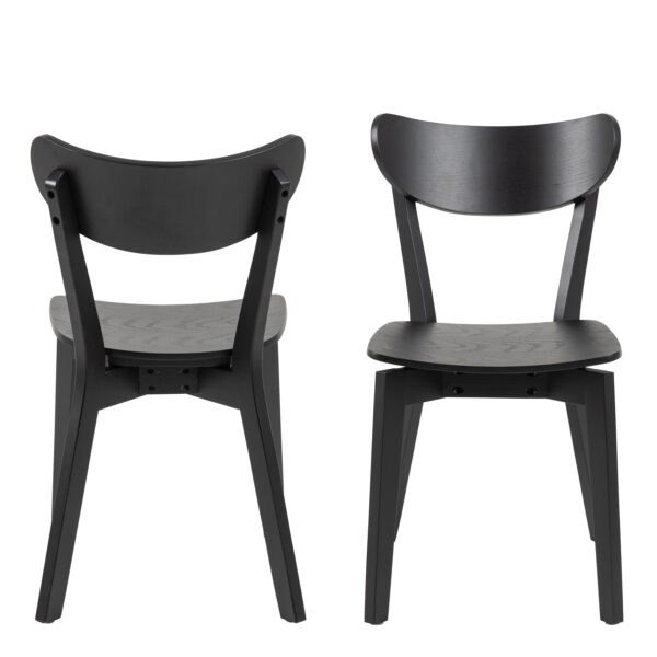 Roxby Dining Chairs in Black Set of 2 - Image 2