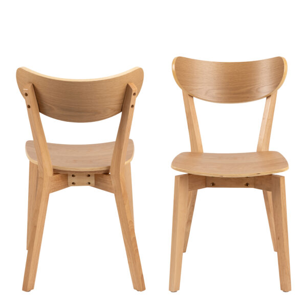 Roxby Dining Chairs in Oak Set of 2 - Image 2