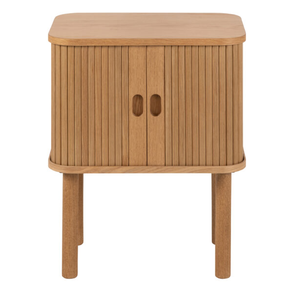 Langley Square Bedside Table in Oak - Image 3