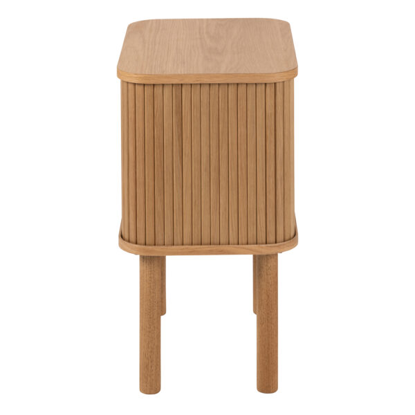 Langley Square Bedside Table in Oak - Image 4
