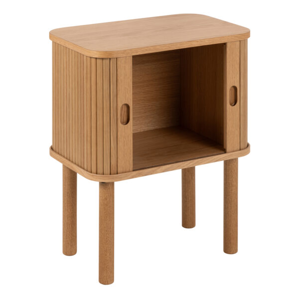 Langley Square Bedside Table in Oak - Image 5