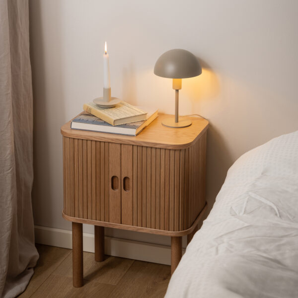 Langley Square Bedside Table in Oak - Image 2