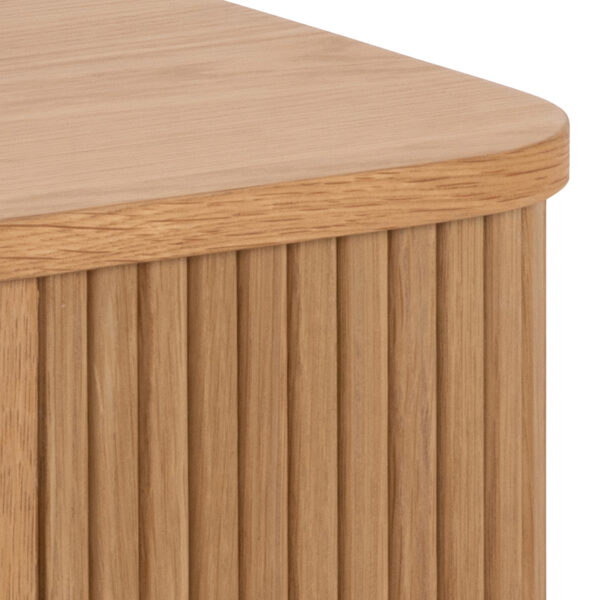 Langley Square Bedside Table in Oak - Image 6