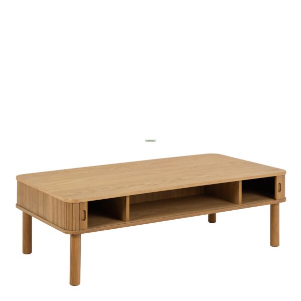 Langley  Coffee Table Sliding Door in Oak - Image 3