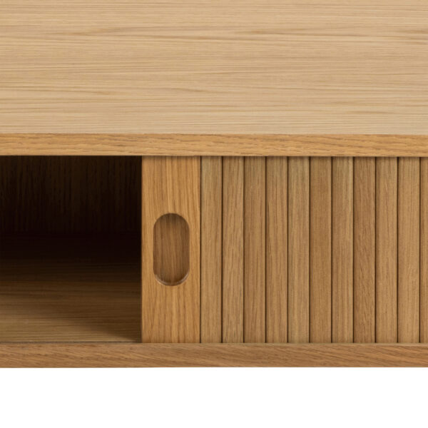 Langley  Coffee Table Sliding Door in Oak - Image 5