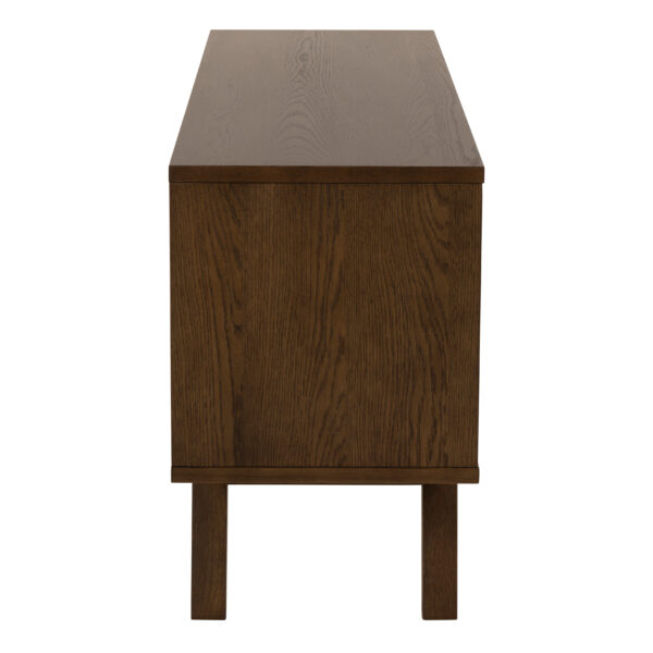 A-Line Sideboard with 4 Drawers and Sliding Door in Smoked Oak - Image 3