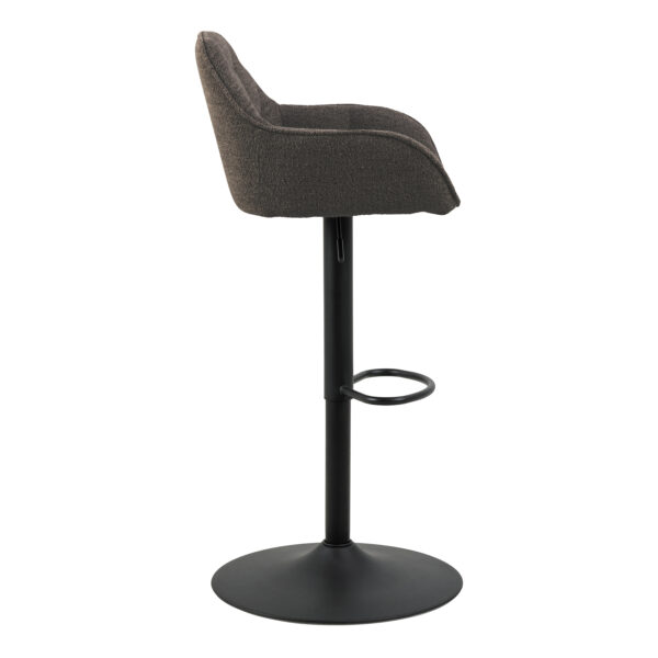 Brooke Swivel Bar Stool with Height Adjustable Function in Taupe Set of 2 - Image 4