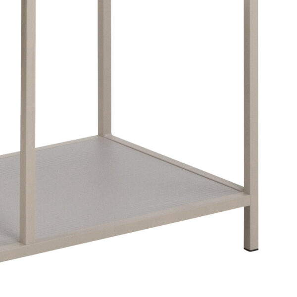 Seaford Tall Grey Metal Bookcase with 5 Shelves - Image 11