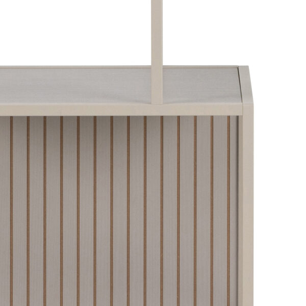 Seaford Tall Grey Metal Bookcase with 5 Shelves - Image 9