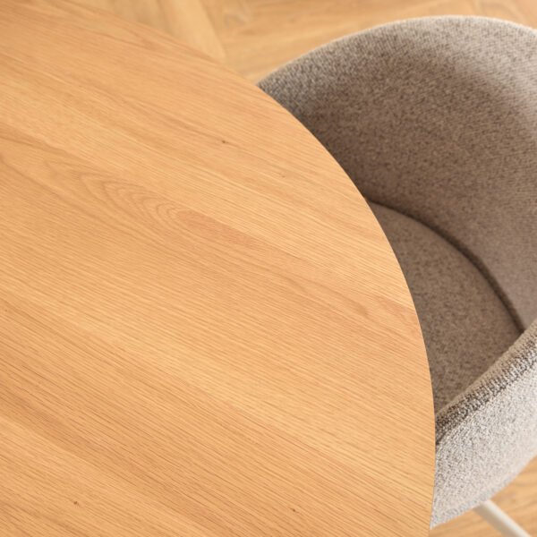 Ella Swivel Beige Dining Chair - Image 6