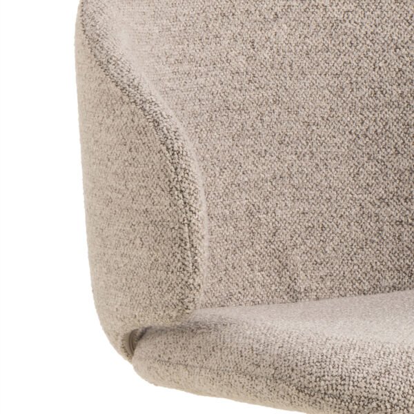 Ella Swivel Beige Dining Chair - Image 7