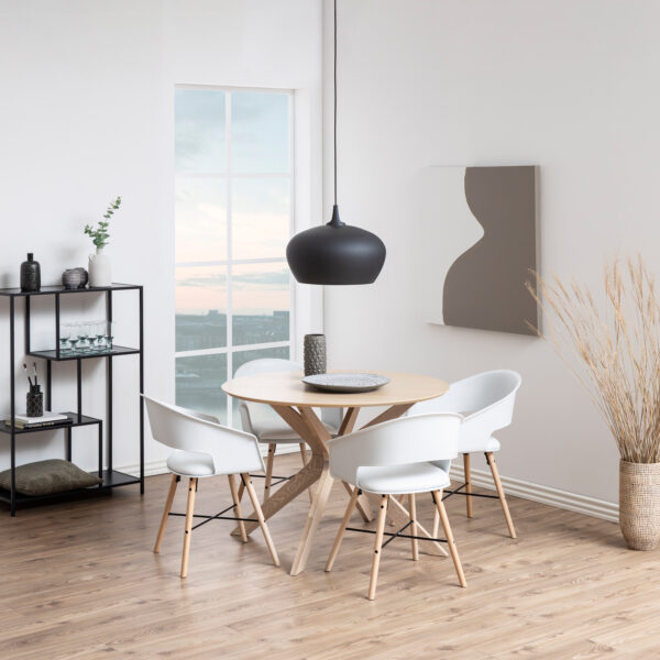I_Duncan Round Dining Table in White Oak - Image 3