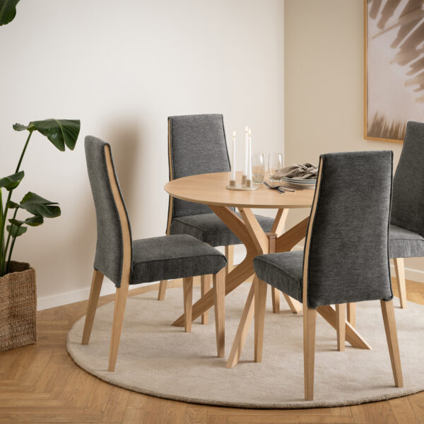 I_Duncan Round Dining Table in White Oak - Image 6