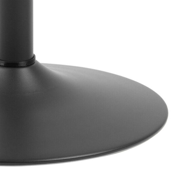 Ibiza Tall Round Bar Table with Black Ash Top and Matt Black Base - Image 8