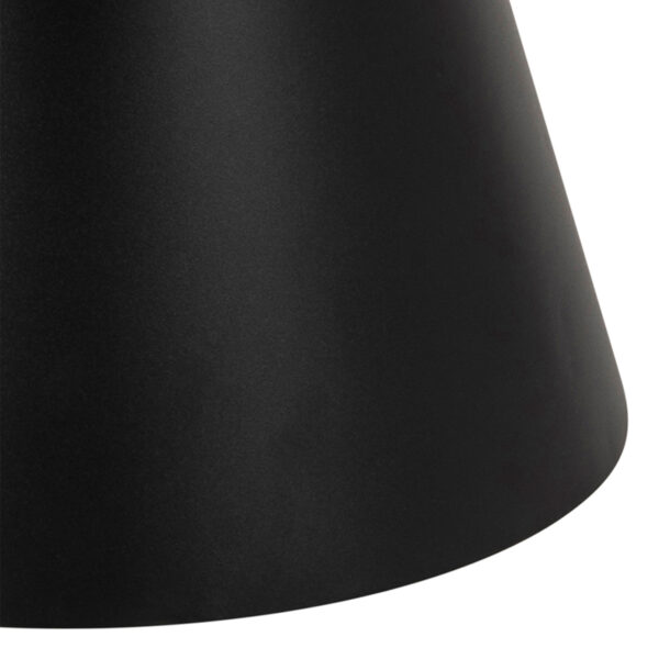Soli Round Ceramic Coffee Table in Black 65.7x40cm - Image 7