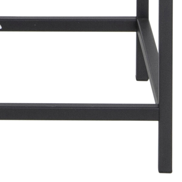 Seaford 2 Glass Door Display Cabinet in Black - Image 10