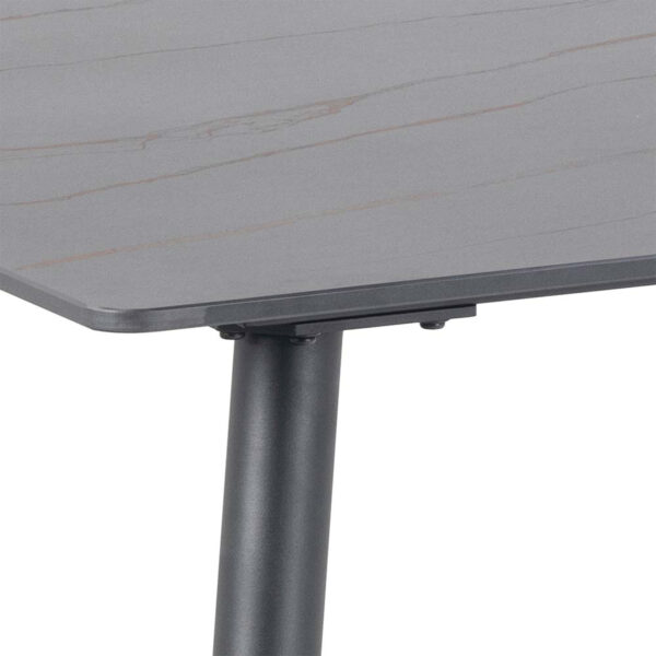 Wicklow Ceramic Dining Table in Black - Image 6