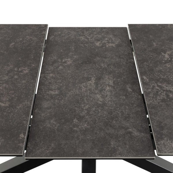 Heaven Extendable Dining Table with Ceramic Black Top 168cm - Image 7