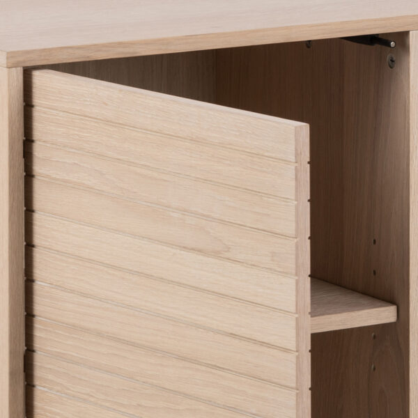 Linley 3 Door Sideboard in White Oak - Image 8