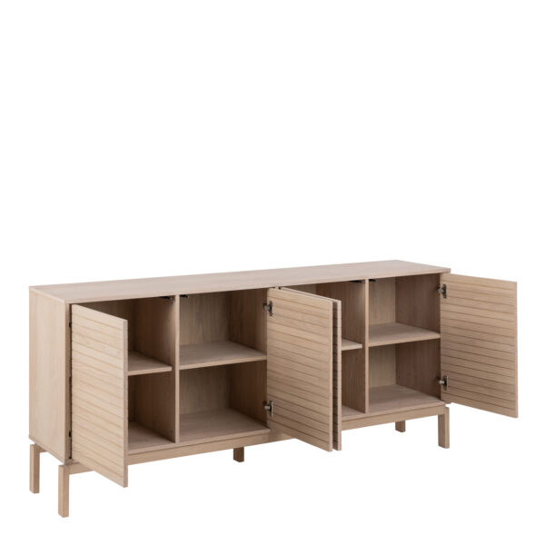 Linley 4 Door Sideboard in White Oak - Image 4