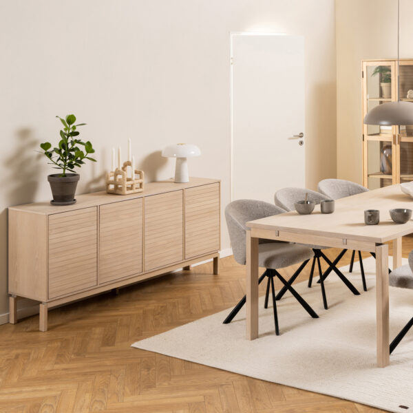 Linley 4 Door Sideboard in White Oak - Image 5