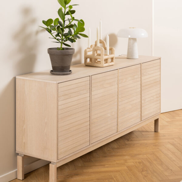 Linley 4 Door Sideboard in White Oak - Image 7