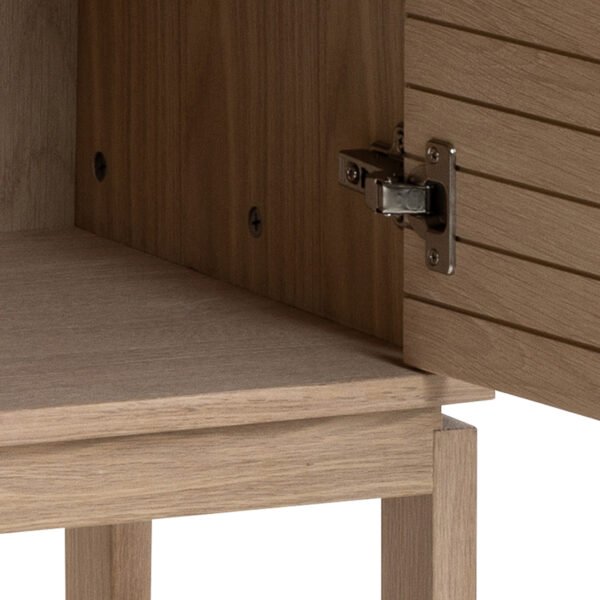 Linley Cabinet with 2 Doors and 4 Shelves in White Oak - Image 9