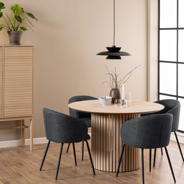Linley Round Dining Table in White Oak - Image 3