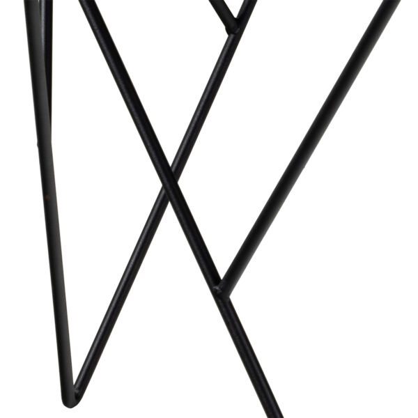 Halstow Coffee Table in Black with Smoked Glass Top - Image 7