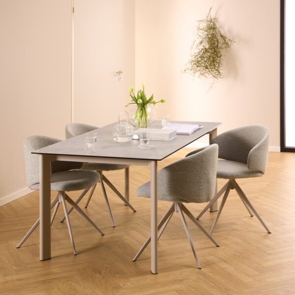 Palermo Ceramic Dining Table in Grey - Image 3