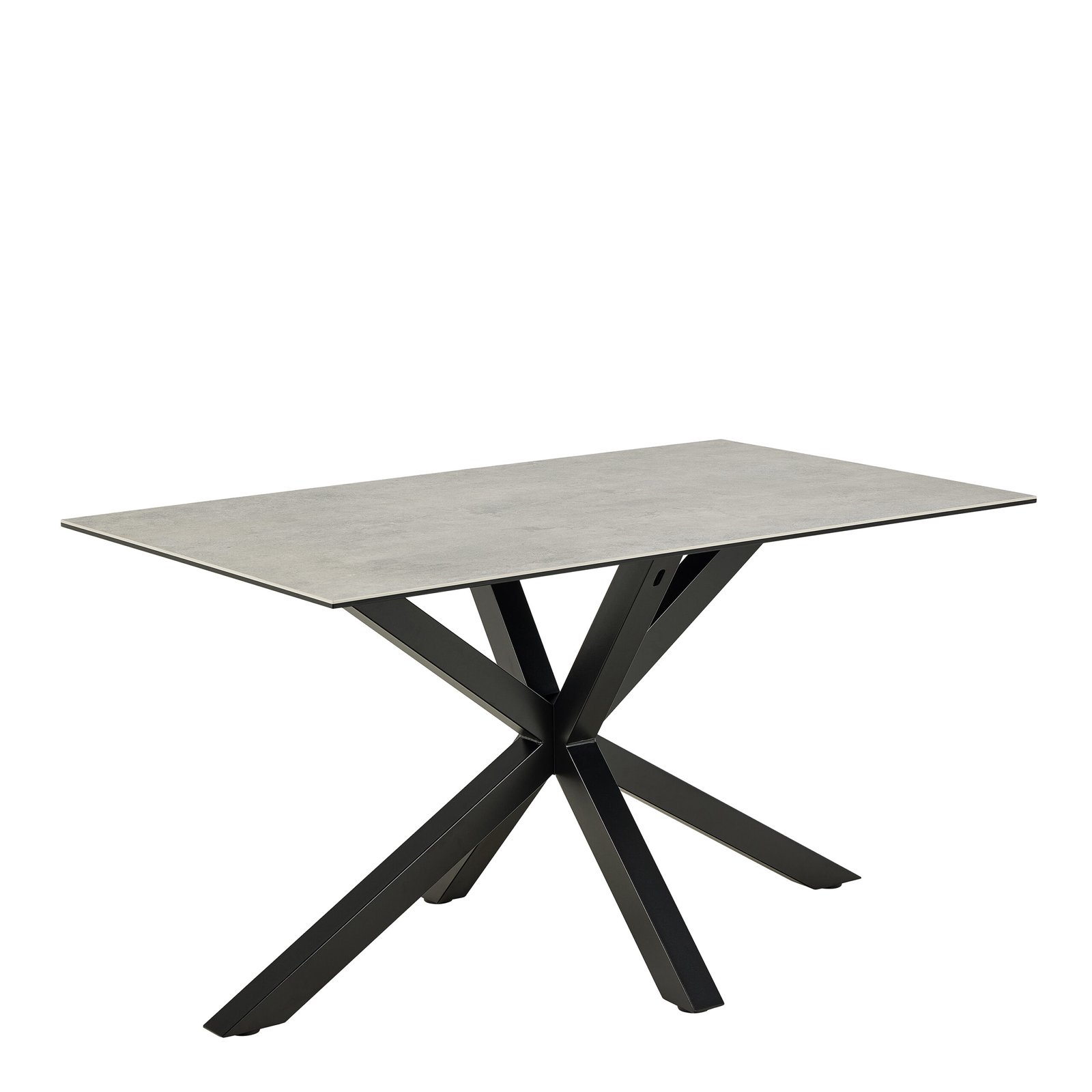 Heaven Dining Table with Ceramic Grey Top 135cm