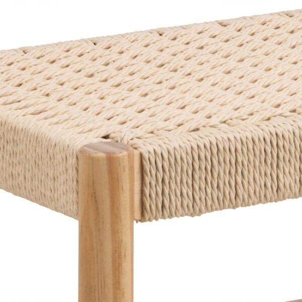Alvin Weaved Bench in Off White - Image 6