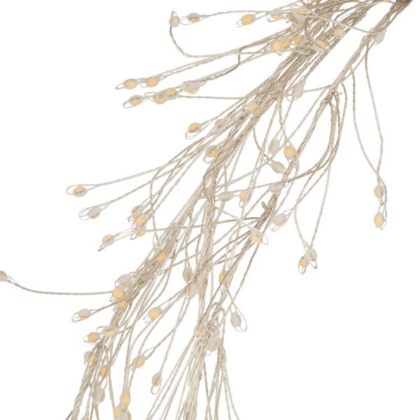 2.75m9ft Plug-In LED 8 Sequence Warm White Cluster String - Image 2