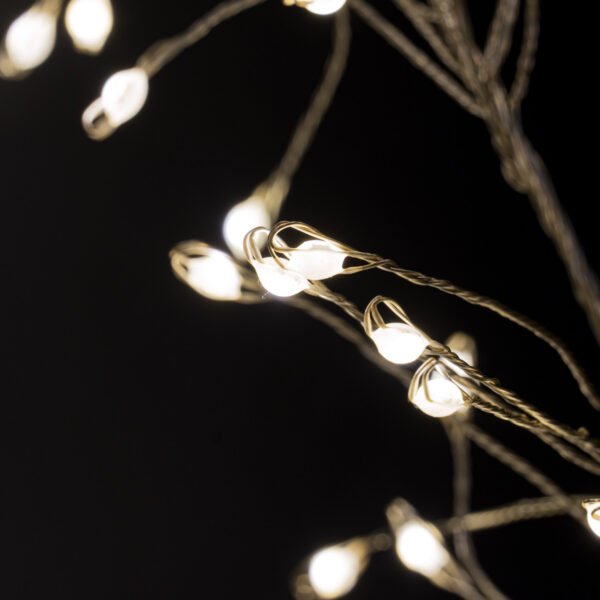 2.75m9ft Plug-In LED 8 Sequence Warm White Cluster String - Image 3