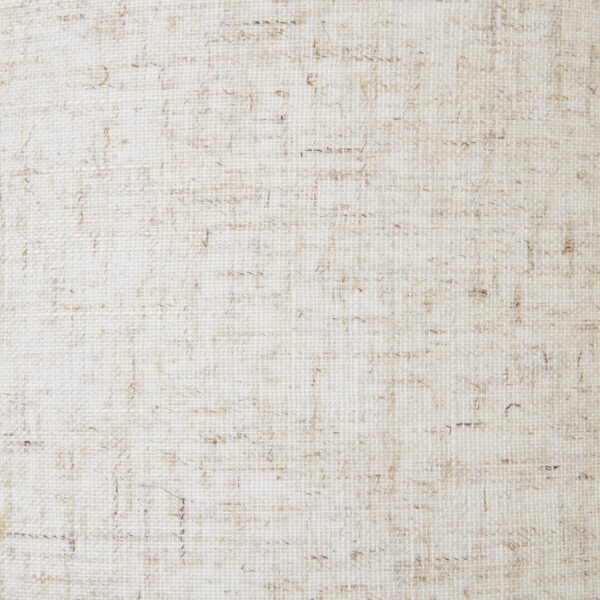 White Wash Small Bulbous Wicker Table Lamp With Linen Shade - Image 4