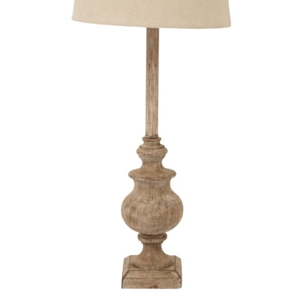 Chiaro Candlestick Table Lamp With Linen Shade - Image 2