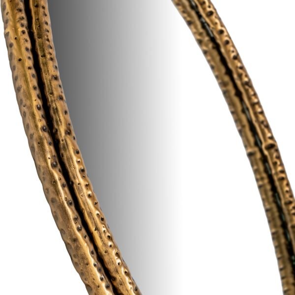 Nahla Small Mirror With Dimpled Frame - Image 2